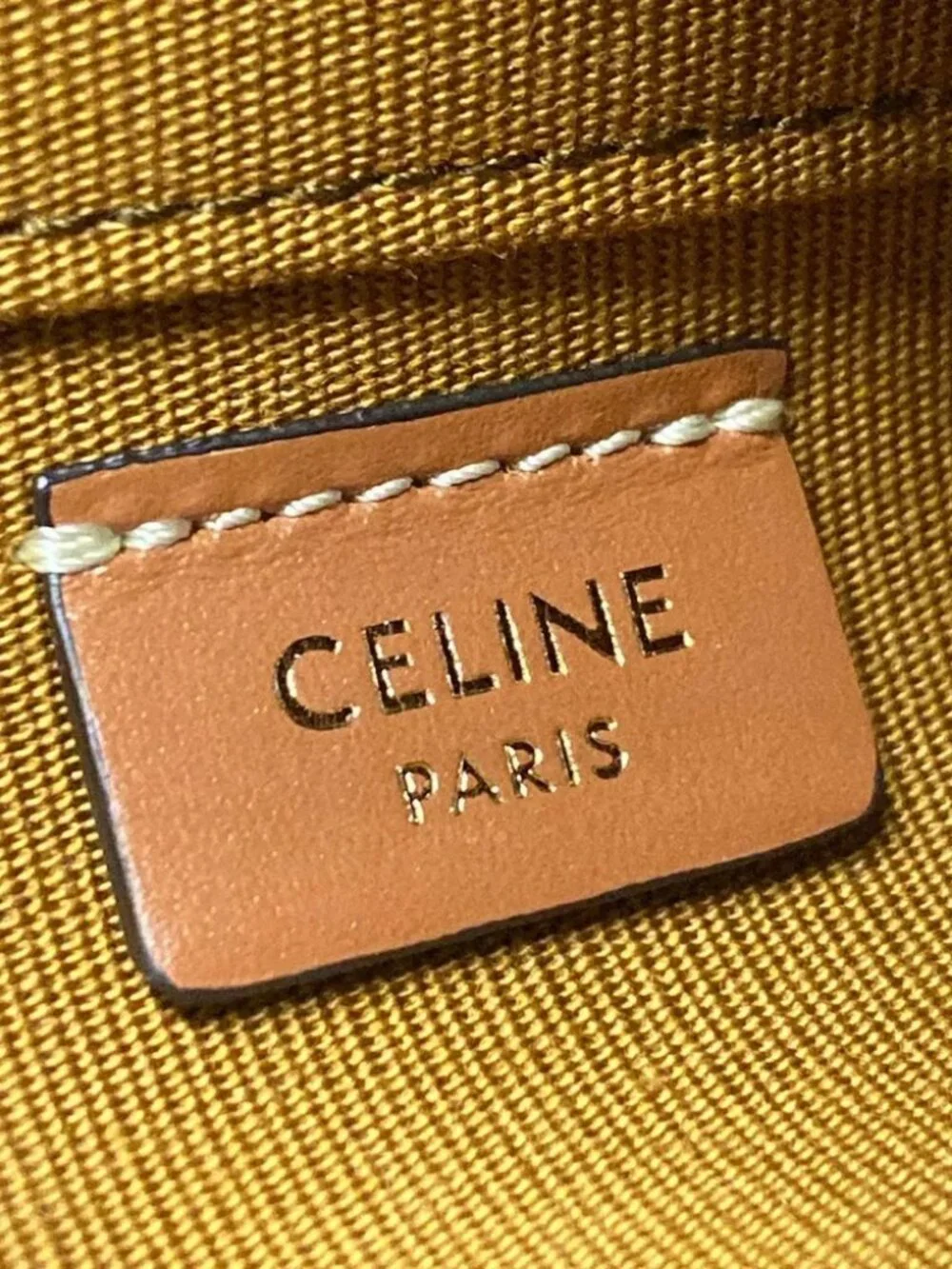 CELINE Triumph Mini Vanity Case 10J762CZ1.04LU Black Dark Brown PVC Leather